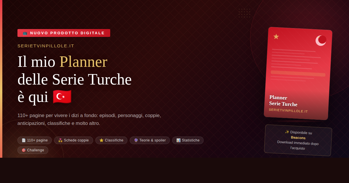 planner delle serie turche